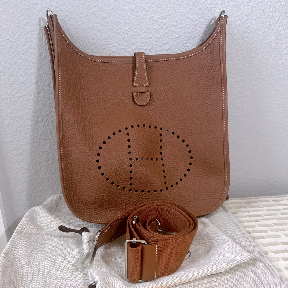 Brand new 2024 Hermes Evelyne PM/29 Gold with PHW - includes box